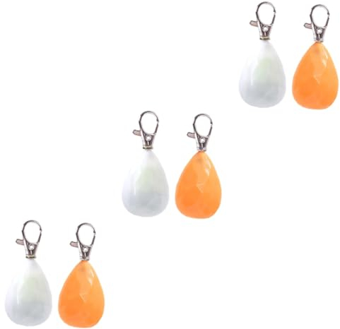 Toddmomy 6 Stk Haken-sicherheitslicht Hundehalsband Clip on Light Licht Für Hundehalsband Hundeanhänger Kragenanhänger Geführt Welpen Led-licht Plastik Nachts Haustier Lichter