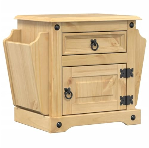 vidaXL Nachttisch Corona 45x35x47,5 cm Massivholz Kiefer