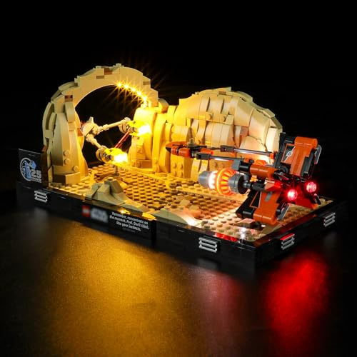 YEABRICKS LED Licht für Lego-75380 Star Wars Mos Espa Podrace Diorama Bausteine Modell (Lego set nicht enthalten)