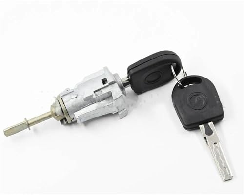 Serrure de Hayon Arriere 1U0837167 Pour VW Pour GOLF IV Pour BORA Pour FOX Pour POLO Baril De Serrure De Porte Avant Avec 2 Clés