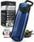 BERGKVIST® Gourde filtrante d'eau extérieure OBSIDIAN (650ml) - Bouteille filtrante pour une eau potable propre - Traitement de l'eau pour l'équipement de camping et de survie - bleu