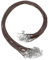 sourcing map 20Pcs Waxed Necklace Cord Bulk Brown 1.5mm Dia 18 Necklace String Rope with Chain Clasp for Pendants Bracelets Jewelry Making Supplies Accessories
