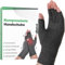 vitacus Kompressionshandschuhe für Arthritis – Arthrose Handschuhe für Damen & Herren – Fingerlose Handschuhe für den Alltag zur Schmerzlinderung und Gelenkunterstützung - 1 Paar, Grau (Größe S)
