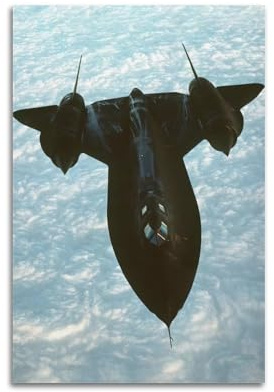 GLMHOK Poster Vintage Fighter Jet, Amsel SR-71, strategische Aufklärung, Flugzeug, dekoratives Gemälde, Leinwand, Poster, 40 x 60 cm