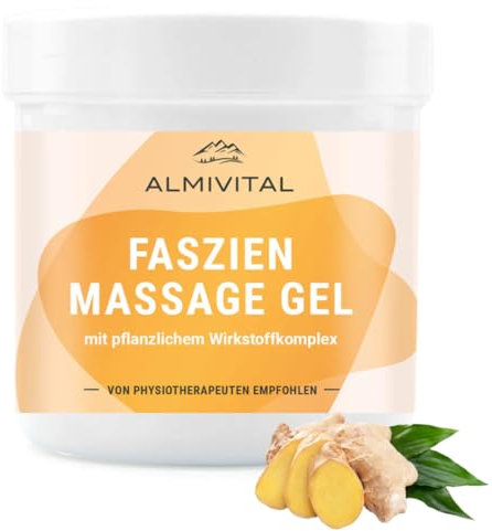 ALMIVITAL Faszien Massage Gel mit Hyaluronsäure 250 ml – von Physiotherapeuten empfohlen – für geschmeidige Faszien, Muskeln & wohltuende Massagen – zur Unterstützung der Muskelentspannung