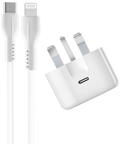 For iPhone Charger Fast Charge,20W USBC Charger Plug Adapter, Fast Charger Cable 1M 27W Lead Charging for Apple iPhone 14 13 12 11 Pro Max XS XR X SE 2020 8 7 Plus iPad Pro Air