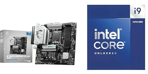 MSI B760M Gaming Plus WiFi Motherboard + Intel® Core™ i9-14900K Desktop Processor 24 cores