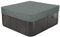 Hot Tub210D - Piscina quadrata impermeabile con protezione UV, per vasca idromassaggio, 207 x 207 x 30 cm, colore: grigio