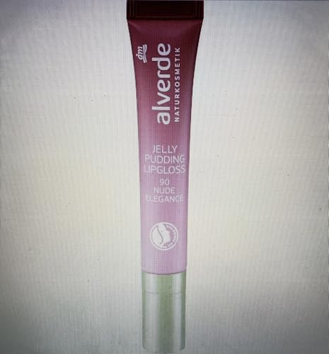 alverde NATURKOSMETIK Lipgloss Jelly Pudding 90 Nude Elegance, 10 ml