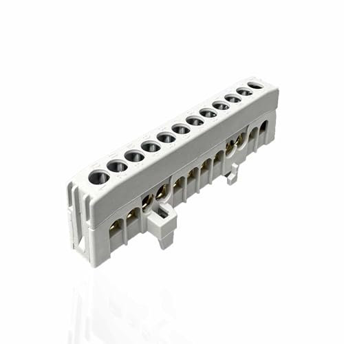 SD ProfiLine Verteilerklemme N12-F2 blau /PE12-F2 grün/gelb /A12-F2 grau, 12-polig, 1 Stück (grau)