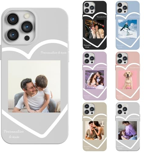 LQGBFCLK Personalisierte Handyhülle für iPhone 16 Pro,Personalisiert Hülle mit Bild Foto Text Selbst Gestalten Design Schutzhülle,Stoßfeste Kratzfeste weiche TPU Hülle (Mehrfarbig)