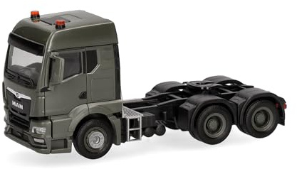Herpa Truck Model MAN TGS TM tractor unit, 3-axle (6x4), miniature at 1:87 scale, collector's item, made in Germany, plastic