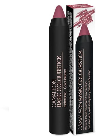 Camaleon Cosmetics - Pintalabios Nude Rosa Oscuro - Larga duración - Con activos naturales - Hidratante y cremoso