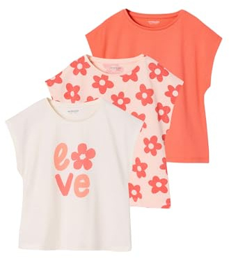 Vertbaudet 3er-Pack Mädchen T-Shirts Basic pudrig rosa 110