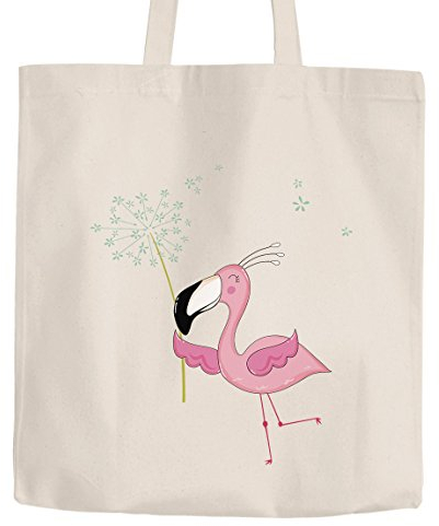 Jutebeutel Flamingo Pusteblume Dandelion Baumwolltasche Stoffbeutel Tragetasche Moonworks® natur unisize