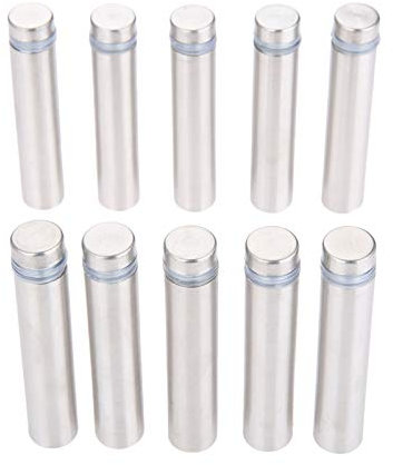 10pcs Standoff Wall Fixings,Stainless Steel Advertisement Nails Screws 12x60mm for Billboards,Picture Frames,Glass Posters and Sign Displays