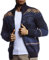 Leif Nelson Herren Strickjacke Stehkragen Norwegerjacke Schwarze Winterjacke Freizeitjacke Männer Jacke für Weihnachten Winter Norweger Muster Übergangsjacke Slim Fit LN20759 XL Blau