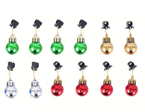NUOBESTY 12 Stücke Bartschmuck Bart Dekoration Weihnachtskugeln Christbaumkugeln Baumschmuck Weihnachtsschmuck Männer für Weihnachten Weihnachtsmann Bart
