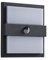 Lucande LED Wandleuchte außen Gylfi mit Bewegungsmelder (spritzwassergeschützt (Modern) in Schwarz aus Aluminium (48 flammig,) - Wandlampe für Außenwand/Hauswand Haus Terrasse und Balkon