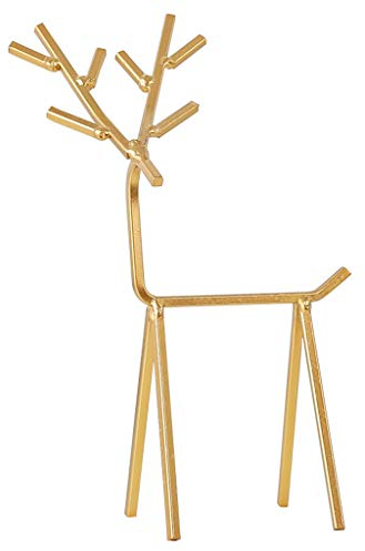 3D Goldener Hirsch Schmuckständer Geometrischer Hirsch Ring Ohrringe Organizer Baum