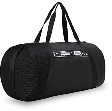 PUMA Damen at ESS Barrel Bag Sporttasche, Schwarz, Einheitsgröße