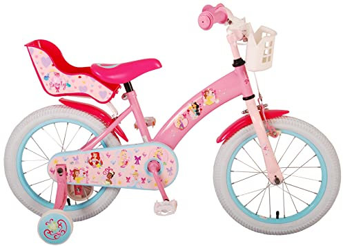 Disney Princess Kinderfahrrad - Mädchen - 16 Zoll - Rosa, 21609-CH