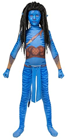Maskworld Blauer Stammeskrieger Kostüm für Jungen - Kindergröße: 110-116 - Film-Kostüm-Zubehör Karneval Halloween & Motto-Party