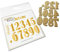 Hot Foil Plate Stamp Alphabete & Buchstaben Karten-Kunst kk-HF017 - Zahlen/Happy Numbers