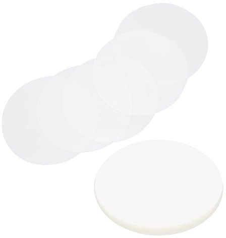 Abzeichenkomponenten, Kunststoffscheiben für die Herstellung von Abzeichen, Etiketten, Indizes und Stempel 100 Stück Abzeichenfolie PVC-Material Musterschutz Breite (50MM)