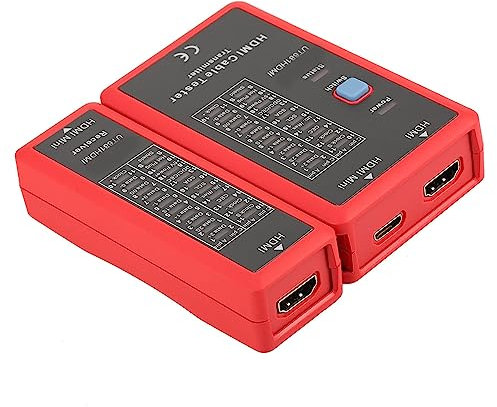 UT681 HDMI Cable Tester, LED Light Indicator Continuity Checker Full Display Mode for with HDMI (type A); HDMI Mini (Type C) for Electrician Home
