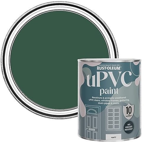 Rust-Oleum Peinture Verte pour Portes & Fenêtres en PVC, Finition Mate - Pinède 750ml