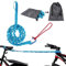 URAQT 3M Corda da Traino per Bicicletta per Bambini, Corda di Traino per Bici, Corda Elastica MTB Bambino, Portata 500 lb/225 kg, con Fibbia di Sicurezza Compatibile con Tutta la Mountain Bike (Blu)