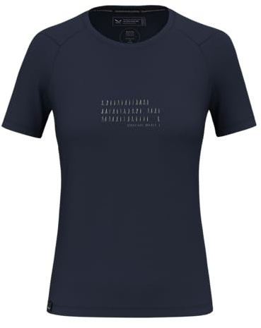 Salewa Eagle Poem Dry T-Shirt Women, Navy Blazer, XS