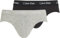 Calvin Klein Hip Brief 3Pk 0000U2661G, Slip, Uomo, Multicolore (Blk/Diamond Logo_Gr Heath/N Stone), XL