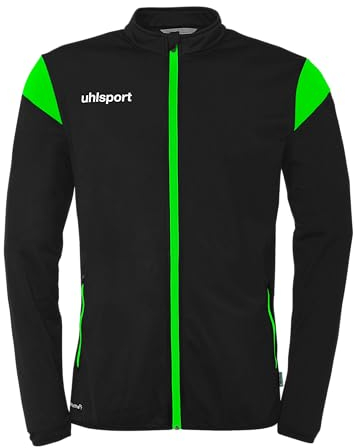 uhlsport Unisex Squad 27 Classic Sport-Jacke, Schwarz/fluo Grün, S EU