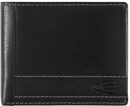 camel active Field Herren Geldbörse Klein Querformat RFID Leder Klein Schwarz