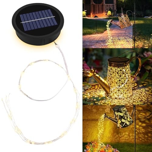GuKKK Lampe Solaire de Rechange avec Ampoule LED, Remplacement de Couvercles Solaires, Pièces de Rechange pour Lampes Solaires, pour Arrosoir Solaire Extérieur Décoration de Jardin (Chaud)