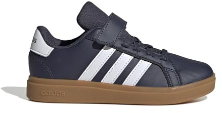 adidas Unisex Kids Grand Court 2.0 Shoes Children, Shadow Navy/FTWR white/GUM10, 1 UK