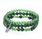 Perlenarmband Stretch Boho Armband für Frauen Damen Geburtstagsgeschenk (Grün)