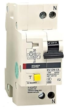 Disjoncteur de fuite miniature BV-DN 1PN 20A 30MA N (CH)