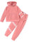 Teen Girl Hoodie Set Winterkleidung Nette Langarm Set Hoodie Tops Mit Tasche Stretch Hosen Winterkleidung 5-6 Jahre