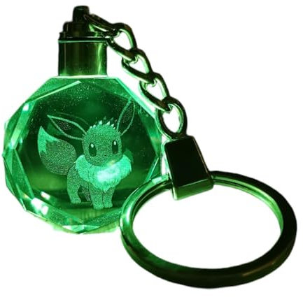 Porte Clé Lumineux Evoli en Cristal - Cadeau Original
