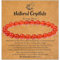 Sahoottie Carnelian Bracelet Red Bracelets Red Agate Crystal 8mm Bead Bracelet Red Ladies Jewellery