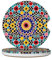 AMREWQYL Lot de 2 dessous de verre absorbants en céramique imprimés de couleur marocaine pour voiture