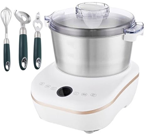 WOTZOV Impastatrice elettrica con 3 Accessori 200 W/Macchina per la fermentazione del Pane con Pannello Touch/Macchina per impastare automaticamente Gnocchi, Toast, tagliatelle/TEM