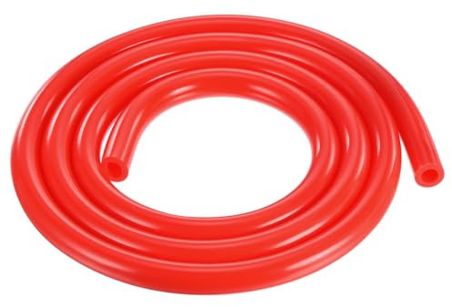 DMiotech Silicone Vacuum Tubing Hose Line, 5Ft 1/8(3mm) Automotive Replacement Vacuum Hose, 3mm Wall Thickness High Temperature Vacuum Tube 130 PSI Max Pressure, Red