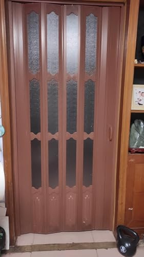 puertas plegables Puertas Plegables De Acordeón Para Interiores, Puerta Corrediza Plegable De 200 Cm De Alto Para Armario, Puerta De Entrada O Ducha, Puerta Divisoria Temporal Para Pasillo, Privacidad