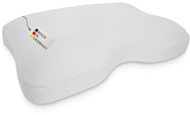 DUKAL | Kissenbezug perfekt passend für Liebscher & Bracht Nackenkissen | 40 x 55 cm | aus hochwertigem DOPPEL-Jersey | 100% Baumwolle | Farbe: Weiss