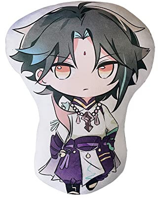 Xinchangda Furina Kissen Figur Spiel Cartoon Klee/Xiao/ZhongLi/Aether gefülltes Kissen Heimdekoration Anime-Figuren für Spielefans 45 cm