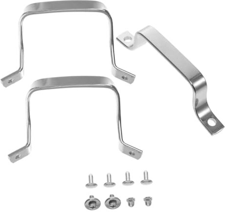 POPETPOP 3pcs Stainless Steel Replacement Pot Side Handles Heat-Resistant Non-Slip Grip for Steam Pots Woks Saucepans Kitchen Cookware